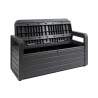 Pancina contenitore da esterno cm 132x58x89 colore antracite Toomax