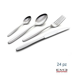 Set Posate Eme Capri 24 pz Acciaio Inox per 6 Persone | RagStore