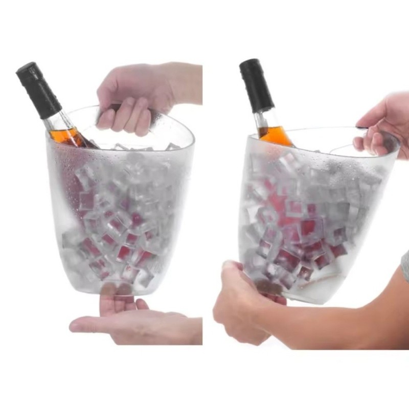Secchiello Ghiaccio Plexiglass 3L Elegante e Trasparente | RagStore
