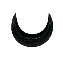 Vaso porta fiori in porcellana modello Luna Nero cm 23x11x19 h