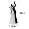 Dimensioni del soprammobile ballerini in porcellana bianco nero