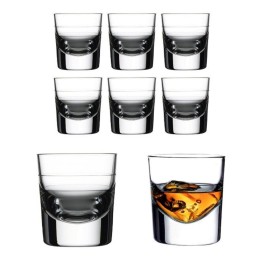 6 bicchieri in vetro Grande Rock Pasabahce per whisky e liquori da 185 ml