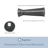 Dimensioni filtro mecnosud per passapomodori banchetto e su base