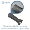 Filtro con piega e saldara in acciaio per spremipomodori elettrico mecnosud