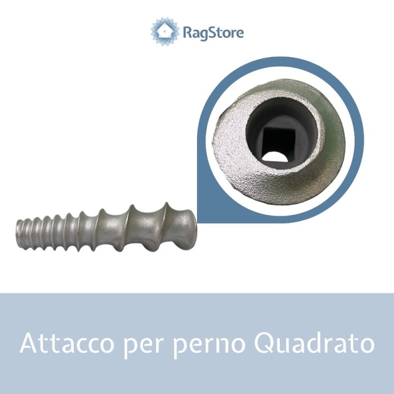 Attacco quadrato per il perno passapomodori elettrico mecnosud lcdf