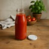 bottiglie piccole per salsa di pomodoro complete di capsule per bollitura