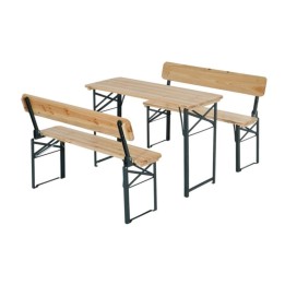 Set birreria da giardino con schienale pieghevole cm 115x60