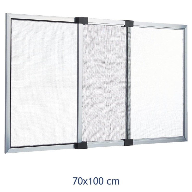 Zanzariera Estensibile in Alluminio 70x100 cm Grigia | RagStore