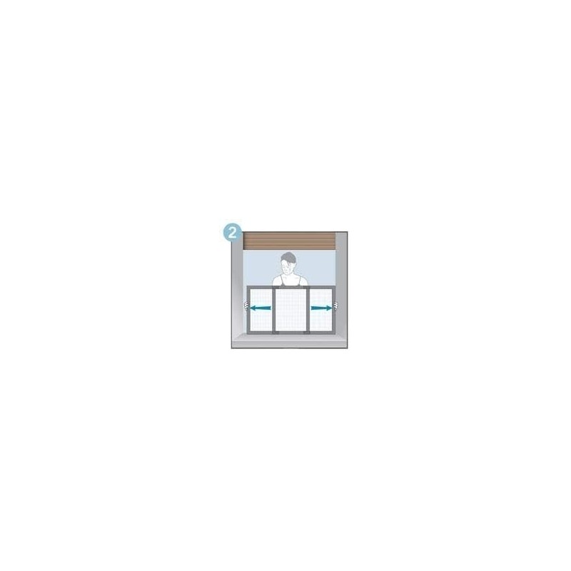 Zanzariera Estensibile in Alluminio 70x100 cm Grigia | RagStore