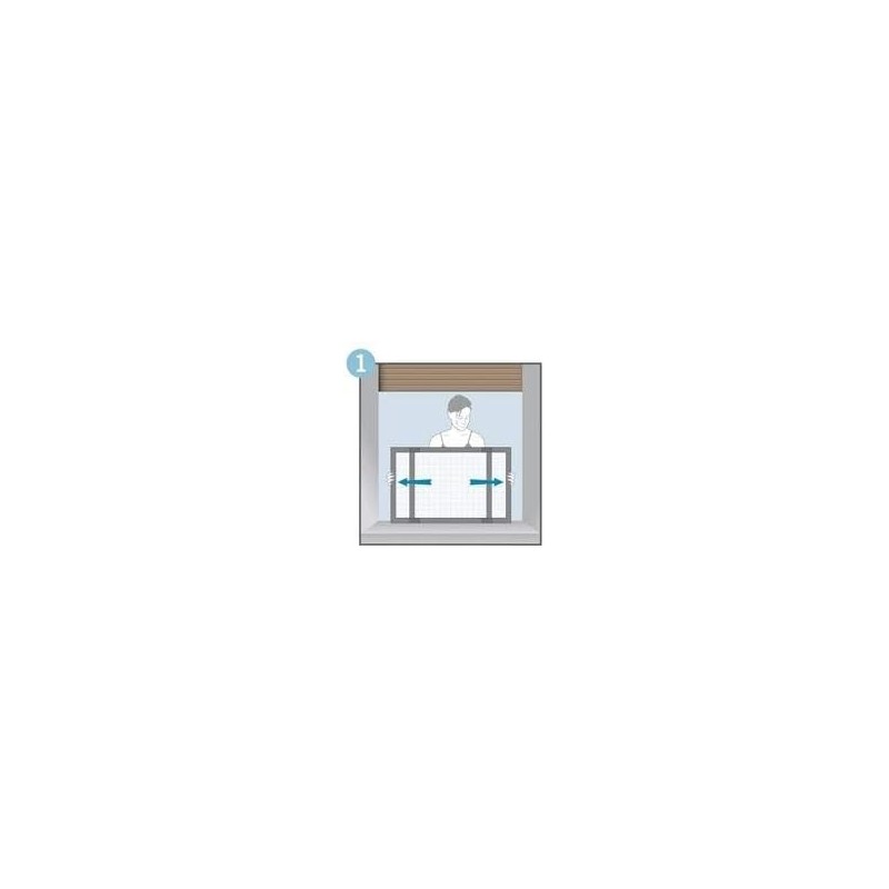 Zanzariera Estensibile in Alluminio 70x100 cm Grigia | RagStore