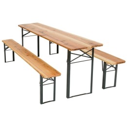 Set birreria composto da tavolo e 2 panche - cm 220x70