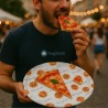 Piatto in carta monouso per pizza ideale per feste, sagre, street food ed eventi