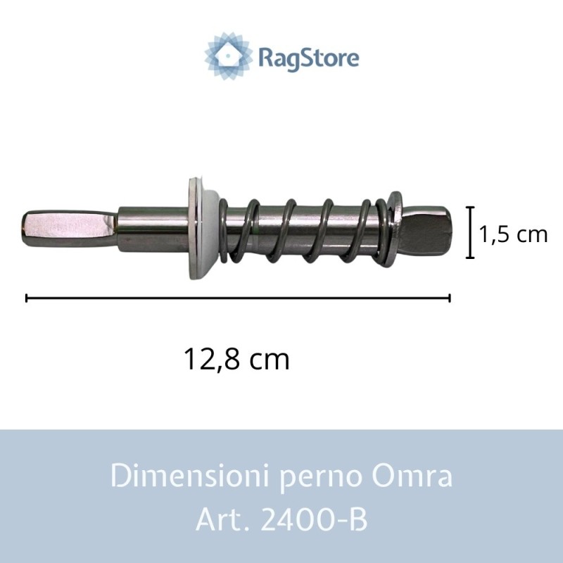 Dimensioni perno spremi pomodoro Omra art. 2400 n. 4