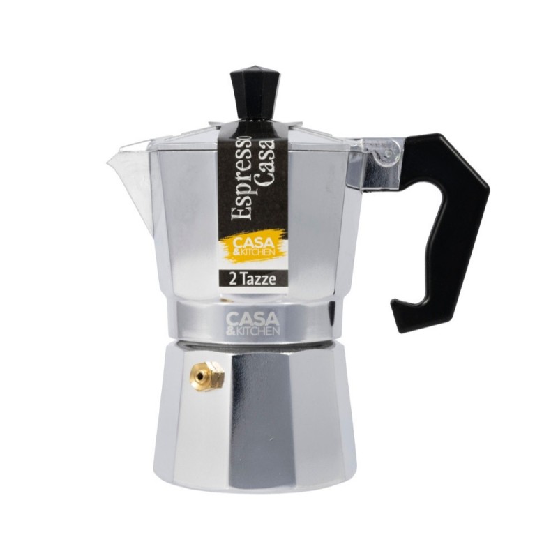 CAFFETTIERA MOKA ALLUMINIO ESPRESSO CASA 2 Tz