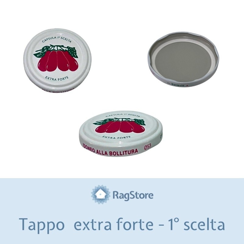 100 Tappi per bottiglie passata salsa da 446 e 720 ml