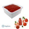 Contenitore quadrato con rubinetto per riempire la salsa