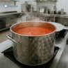 Caldaio bollitore in acciaio inox 18/10 completo di coperchio