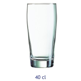 Set 12 bicchieri in vetro per birra modello Willi da 400 ml - 40 cl - Luminarc