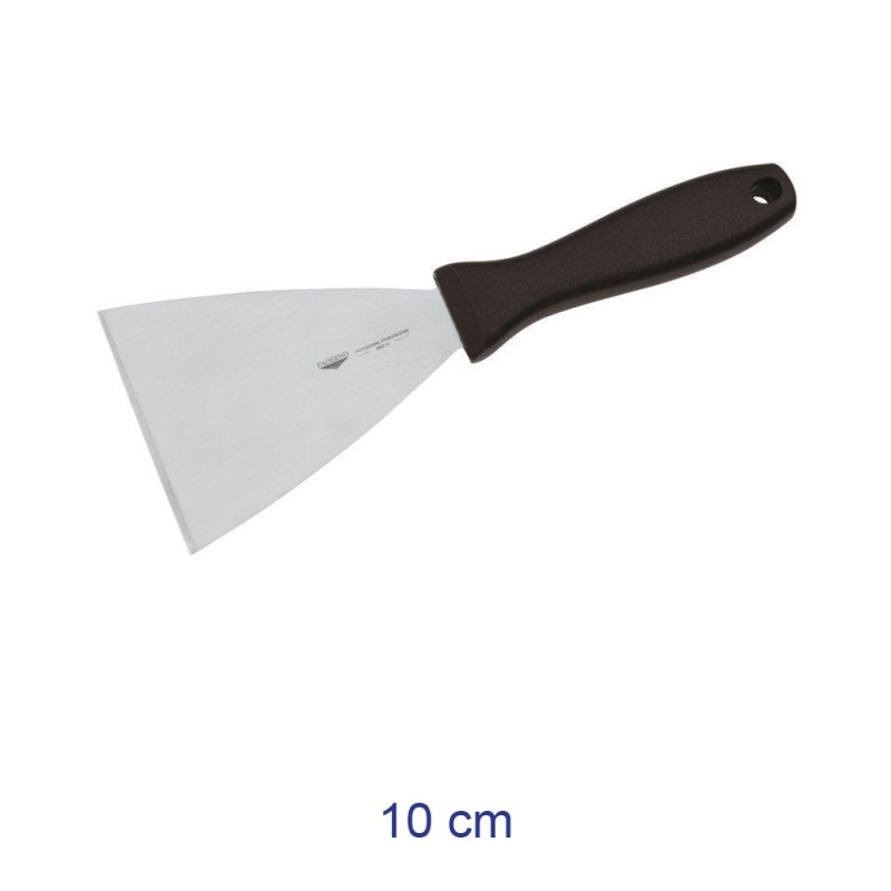 Spatola triangolare Paderno in acciaio inox con manico antiscivolo cm 10 - 8014808678639