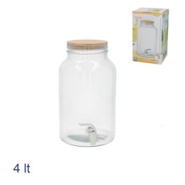 Barattolo dispenser bevanda da 4 lt con rubinetto