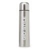 Vista frontale bottiglia termica in acciaio inox 1 litro finitura grigio satinato RagStore