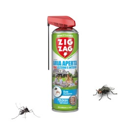 Insetticida Zig Zag Aria Aperta 600 ml per zanzare e mosche
