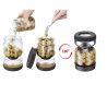 Dimostrazione di utilizzo del barattolo sgocciolatoio con olive immerse nel liquido