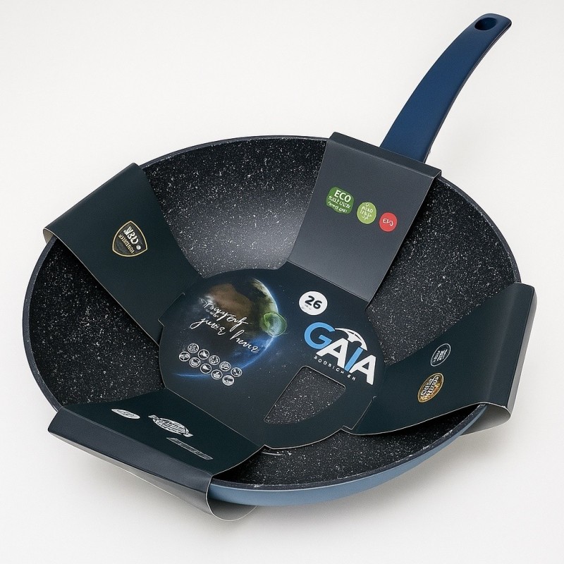 Wok Antiaderente Gaia Deluxe 26 cm - Padelle | Ragstore