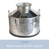 Bidone in acciaio inox 18/10 modello basso con anello anti graffio