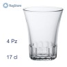 Set 4 bicchieri in vetro classico Duralex Amalfi vino da 170 ml