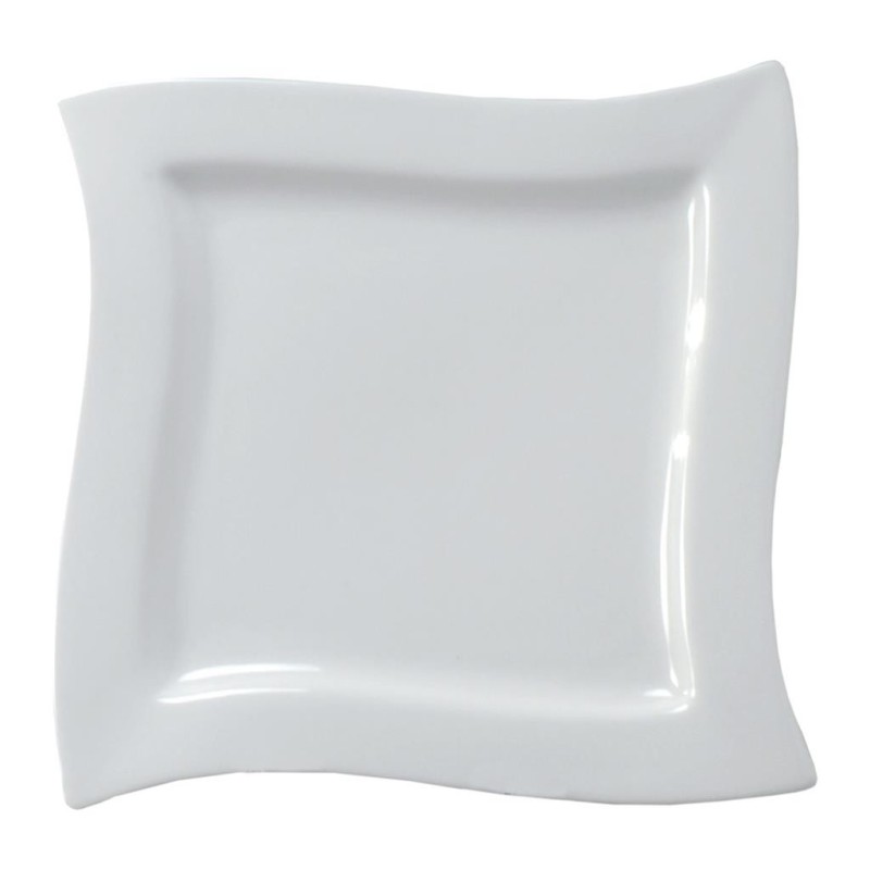 Piatto Porcellana Quadrato 31x31 cm - Design Raffinato | RagStore