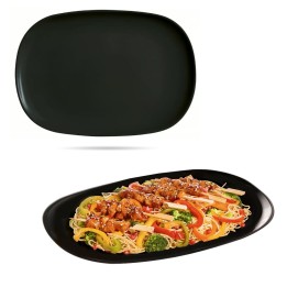 Piatto da Portata Luminarc Diwali 34x24 Nero Eleganza e Resistenza