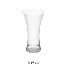 vaso portafiori bombato tortino in vetro trasparente 10×19 cm – centrotavola