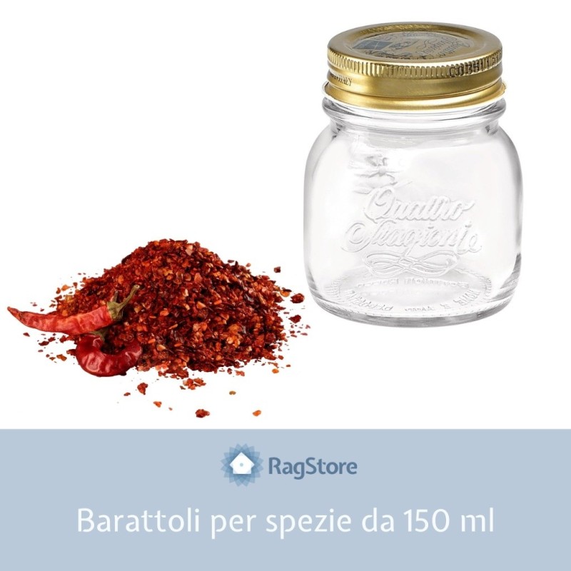 barattoli 4 stagioni 150ml per spezie e confetture bormioli rocco