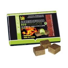 Accendifuoco ecologici Saratoga Falo’ 64 cubetti naturali per camini e barbecue