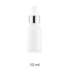 Bottiglia 10 ml Bianco Opale con Contagocce Argento | Rag Store