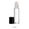 Bottiglia mini flacone 10 ml trasparente con roll-on – Contenitore vetro per oli essenziali e profumi | Ragstore