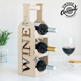 PORTA BOTTIGLIE WINE LEGNO 3 POSTI