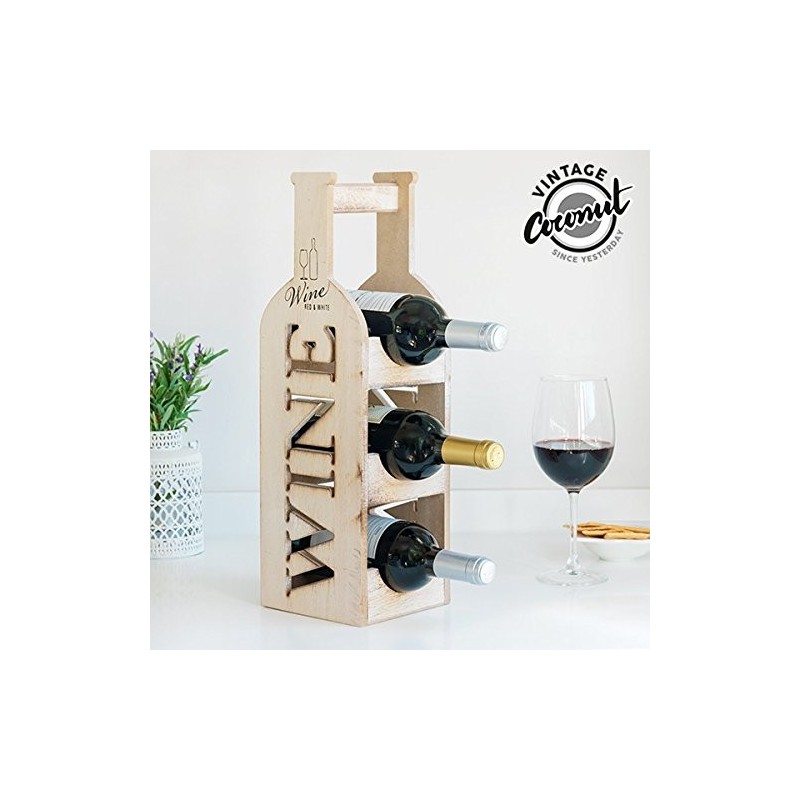 PORTA BOTTIGLIE WINE LEGNO 3 POSTI