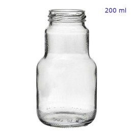 BARATTOLO VETRO CC 200 Ø 43 SUCCO/FRUTTA