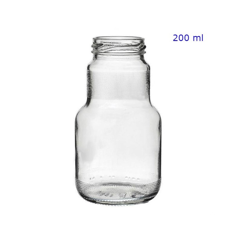 BARATTOLO VETRO CC 200 Ø 43 SUCCO/FRUTTA