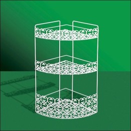 PORTA COSMETICI ANGOLARE 3 PIANI VERNICIATO