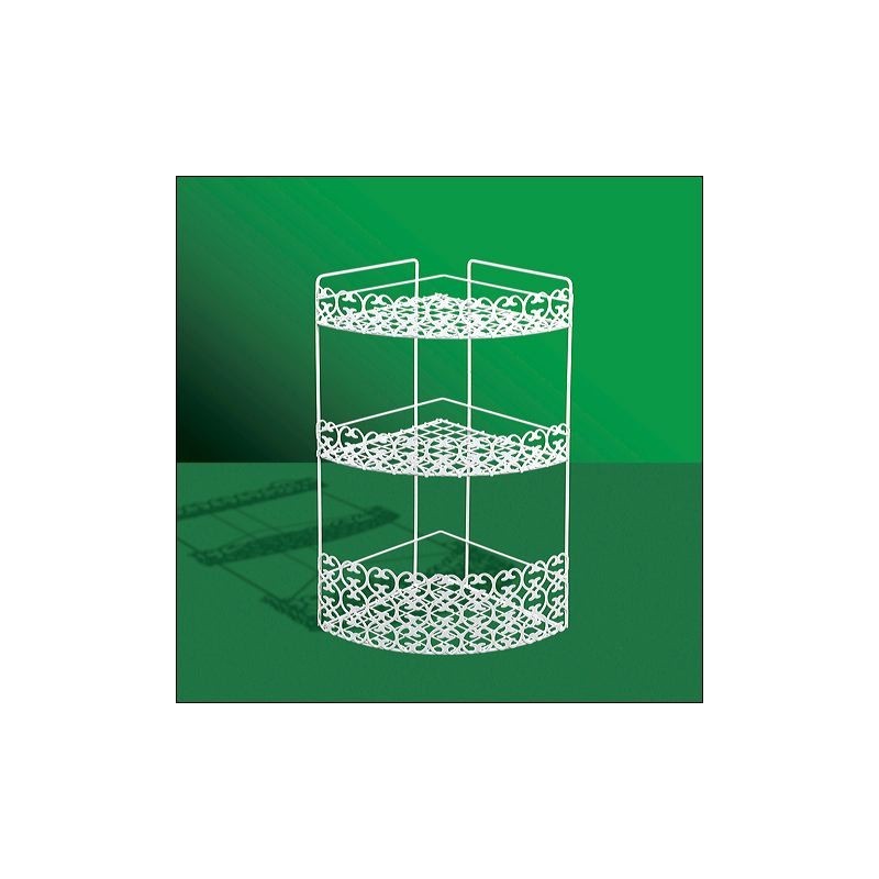 PORTA COSMETICI ANGOLARE 3 PIANI VERNICIATO
