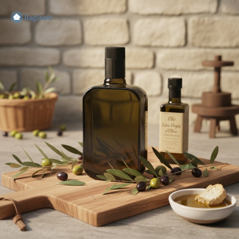 Bottiglia Moresca da 500 ml ideale per confezionare olio e per regali