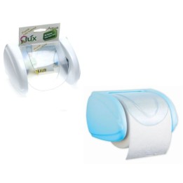PORTA ROTOLO CARTA IGIENICA BIANCO AQUA CON AUTOBLOCCANTE