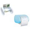 PORTA ROTOLO CARTA IGIENICA BIANCO AQUA CON AUTOBLOCCANTE
