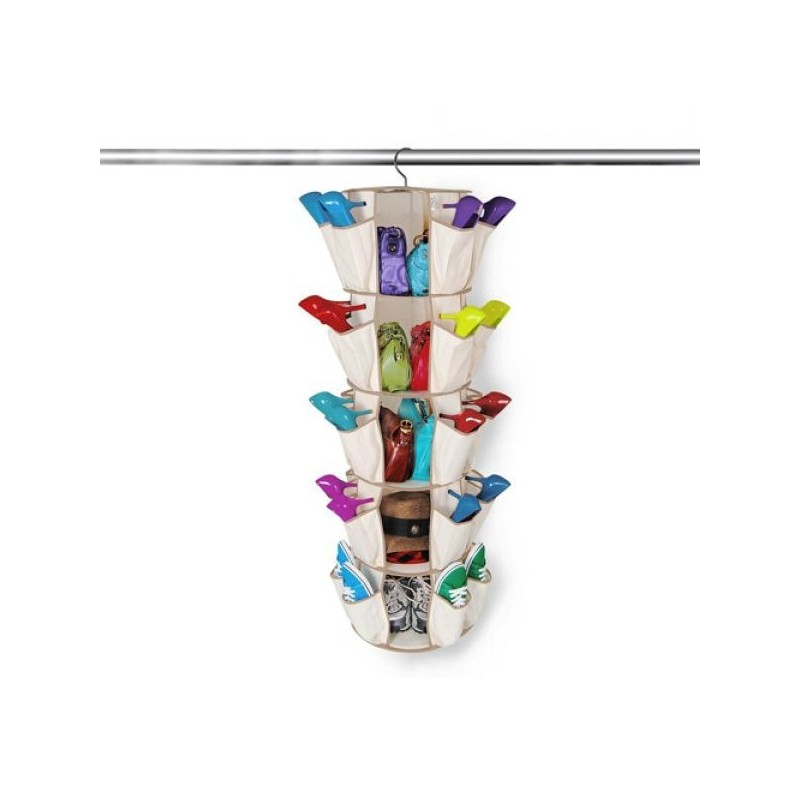 PORTA SCARPE ORGANIZER CONTENITORE ROTANTE 35 POSTI
