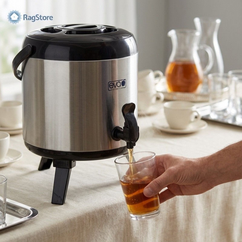 Dispenser per servire the caldo su tavoli di hotel e catering