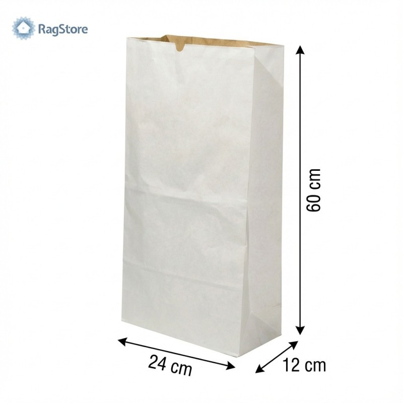 Dimensioni del sacco farina in carta a doppio strato da 10 kg - ragstore
