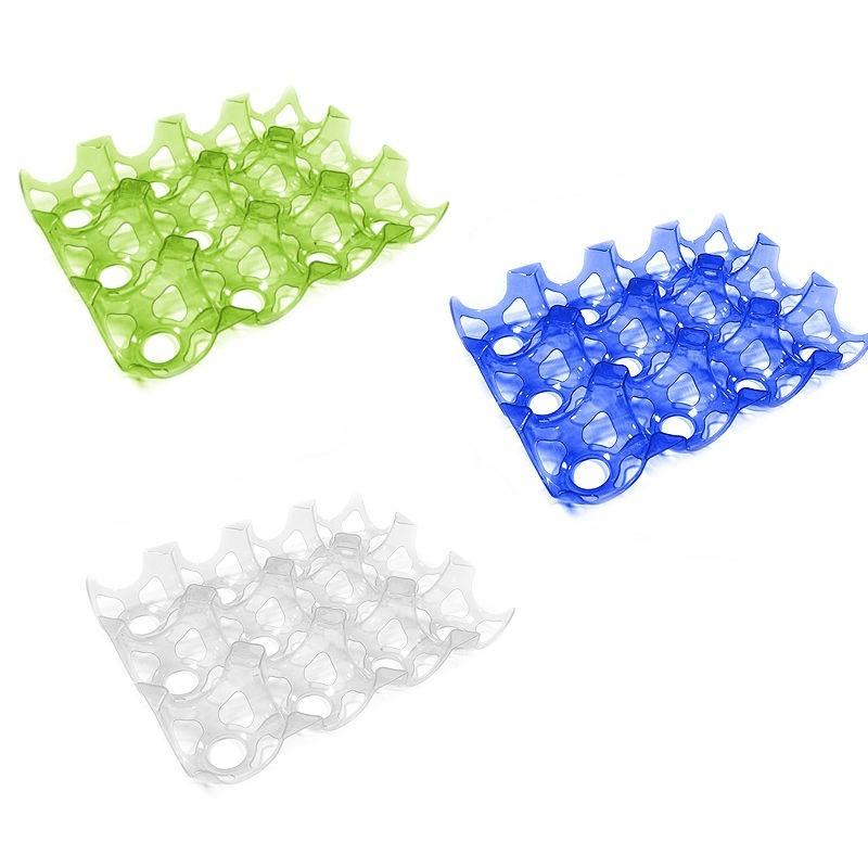 PORTA UOVA IN PLASTICA PER FRIGO A 12 POSTI - 2 PZ